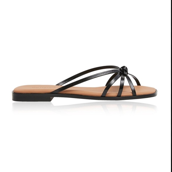 Flattered 38 Elegant Black Strappy Sandals - Picture 1 of 4